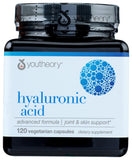 Youtheory etiqueta con lista de ingredientes y sellos de calidad visibles