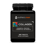 Youtheory frasco delante mostrando diseño y cantidad 290 tabletas, beneficio confianza de marca