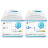 Youtheory empaque frontal del polvo nocturno mostrando marca y beneficio relajante