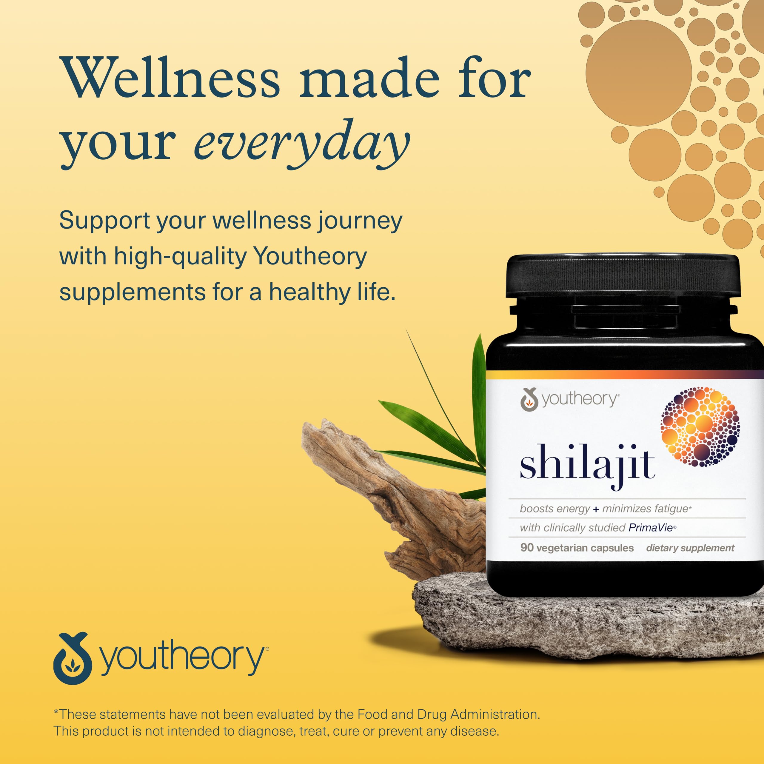 Youtheory concepto natural con fondo himalayo sugiriendo origen