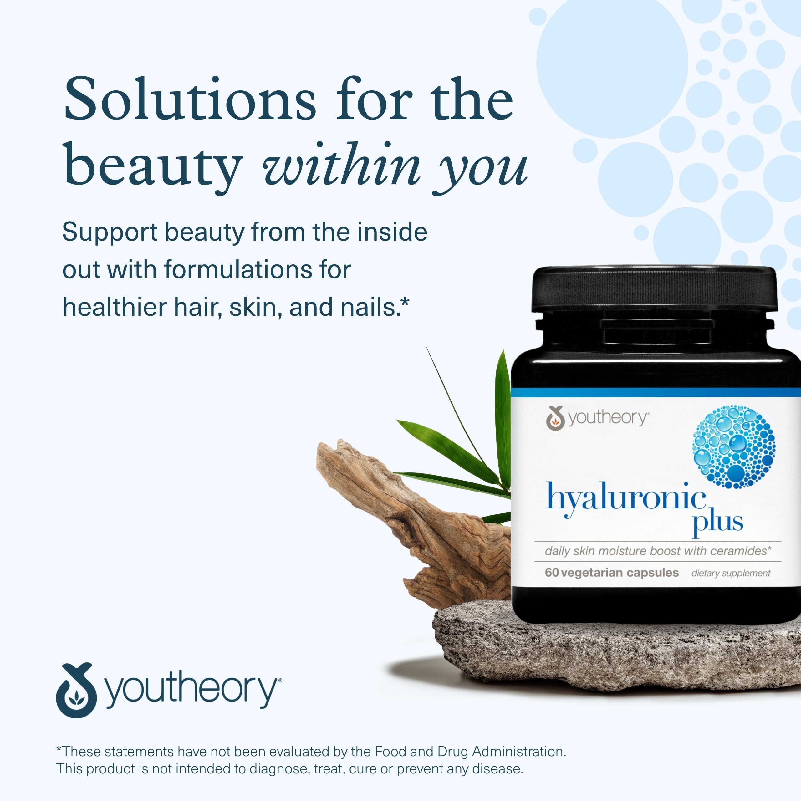 Youtheory producto en escena estilo de vida activo y piel hidratada