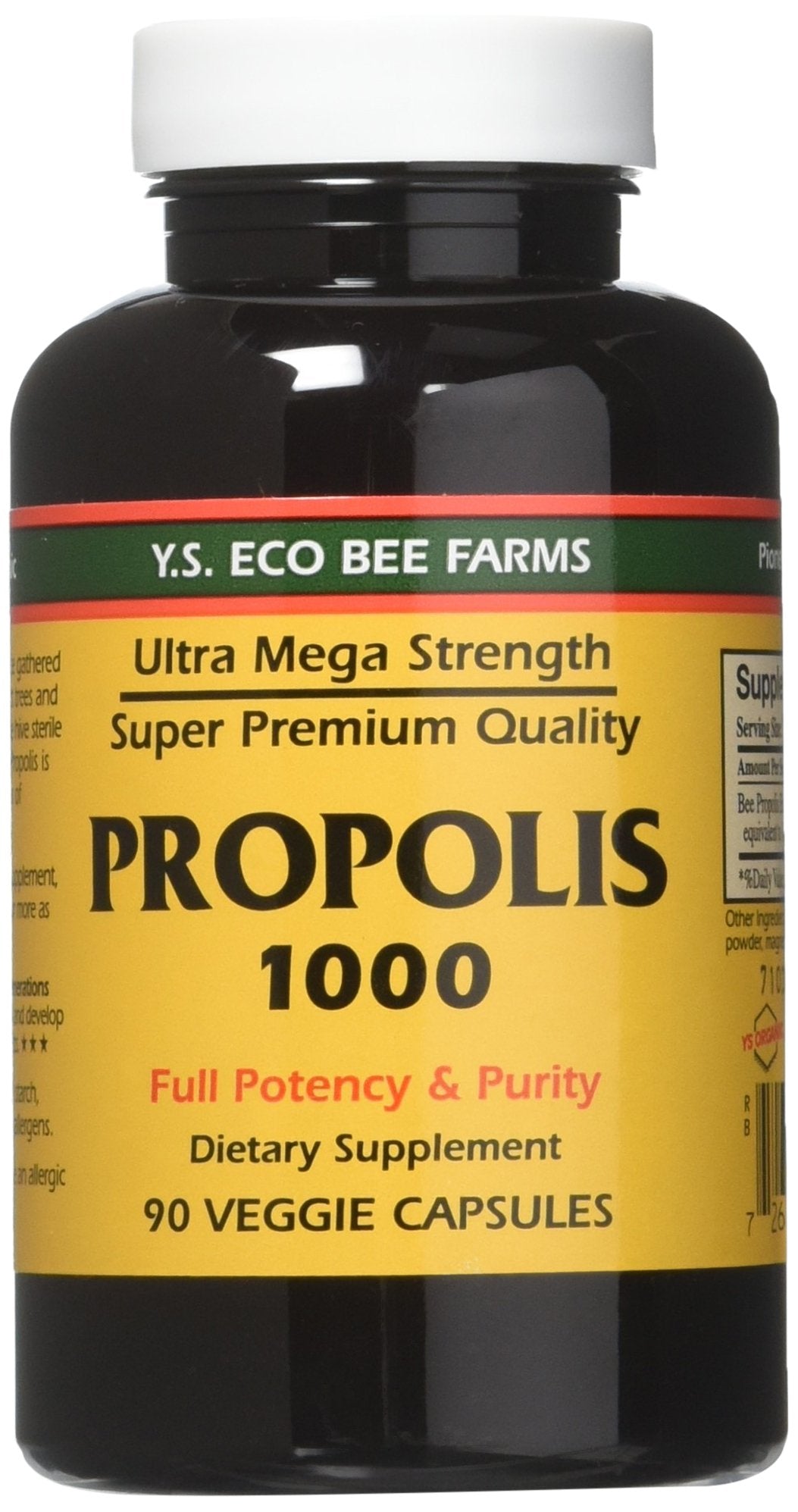 YS Eco Bee Farms frasco frontal del pack de 3 con etiquetado claro y almacenamiento prolongado