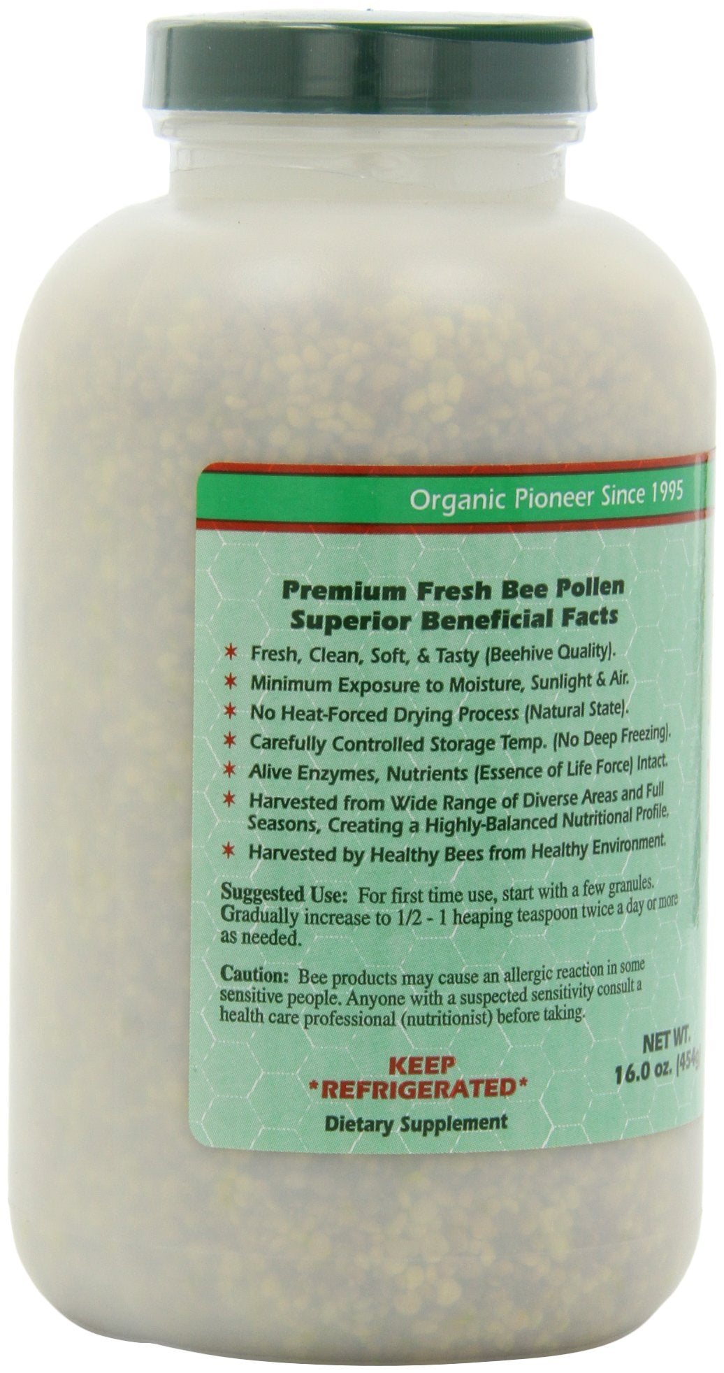 YS Organic etiqueta y lista de ingredientes visible para confianza