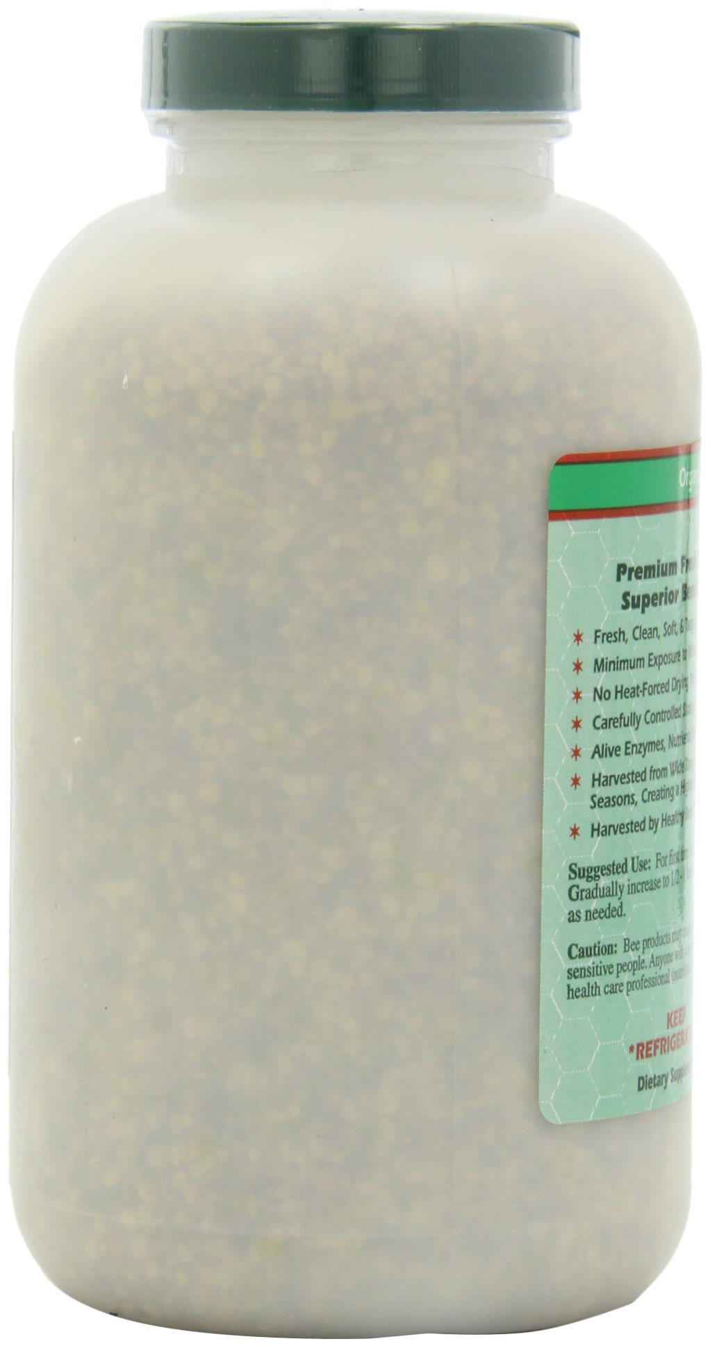 YS Organic gránulos espolvoreados sobre yogur, mejora nutricional visual