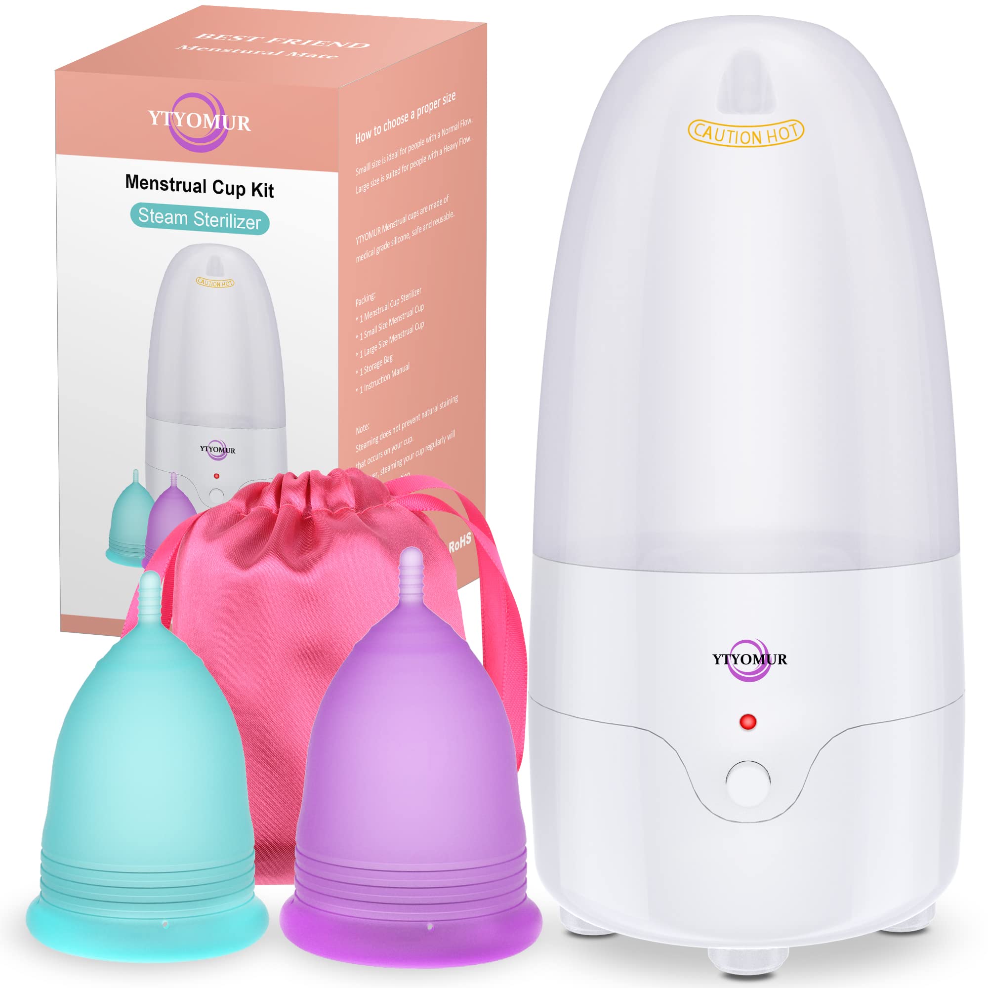 YTYOMUR esterilizador frontal compacto, limpieza rápida y segura