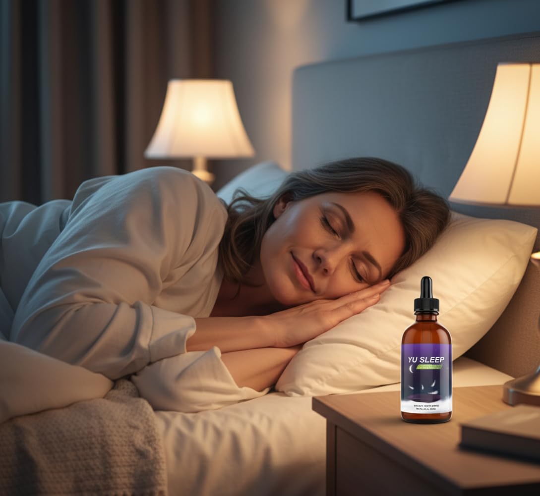 ALL SLIMMING HERBS YuSleep gota en mano mostrando textura y rápida absorción