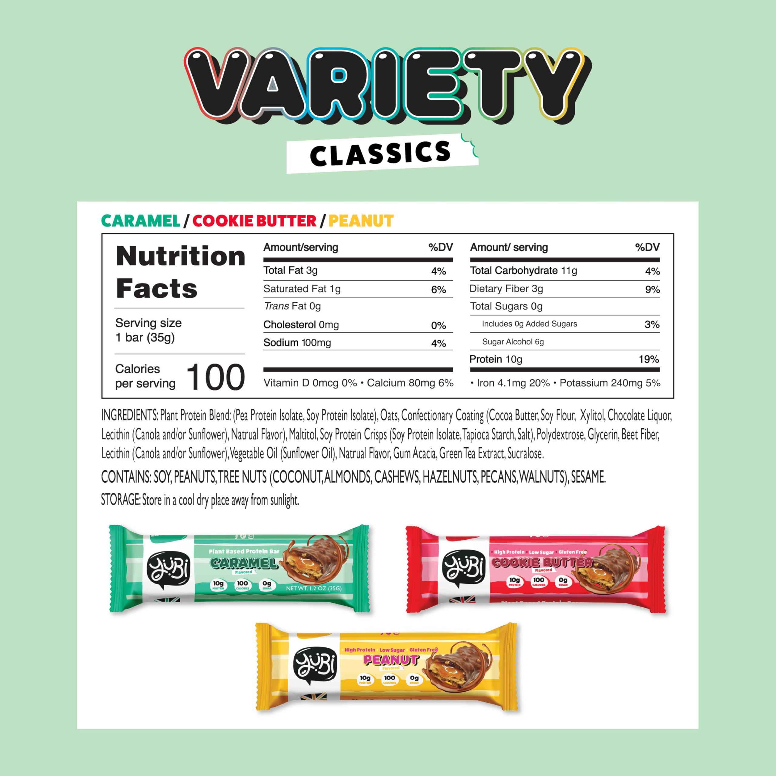 YuBi Bar caja abierta con 12 unidades para elección de sabores