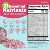 YUM-V'S etiqueta con lista de nutrientes para decisión informada