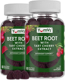 YUM-V'S empaque frontal que muestra gominolas y beneficios visibles
