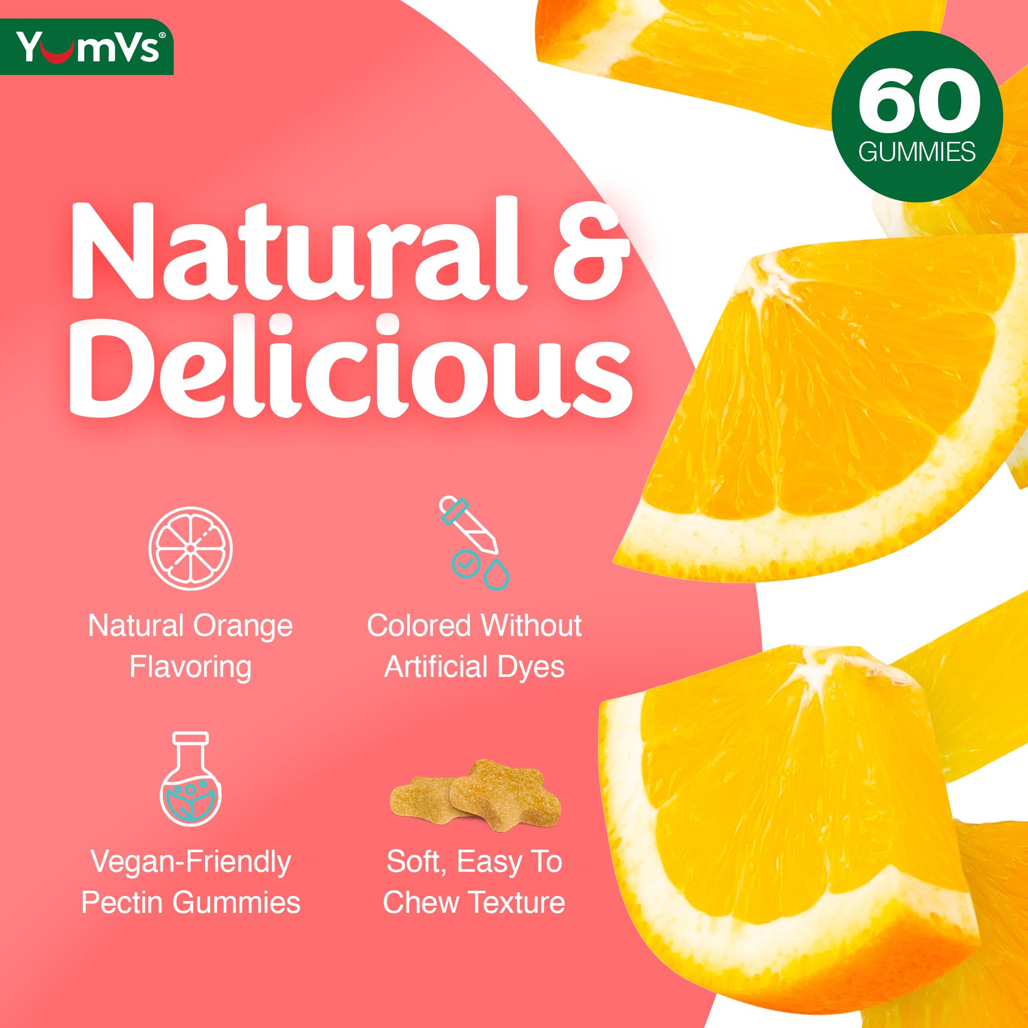 YUM-V'S gomita en mano lista para consumo rápido y práctico