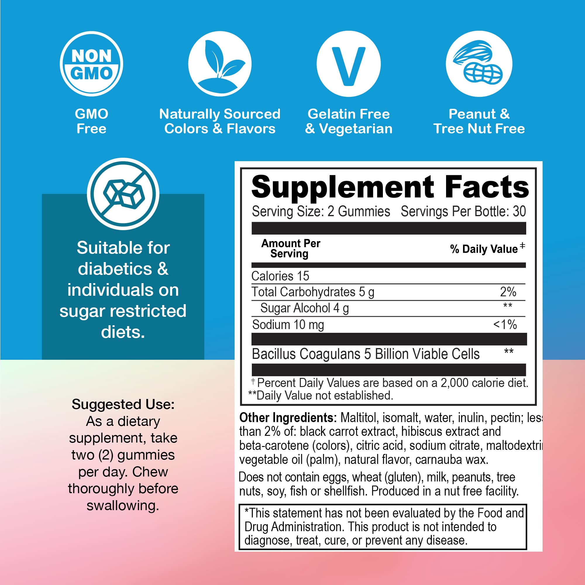 YUM-V'S fresa natural ingrediente que aporta sabor sin azúcares añadidos