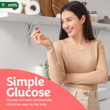 YUM-V'S primer plano de gominolas para apreciar textura blanda y apetecible