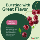 YUM-V'S primer plano de la textura blanda y atractiva de la gominola
