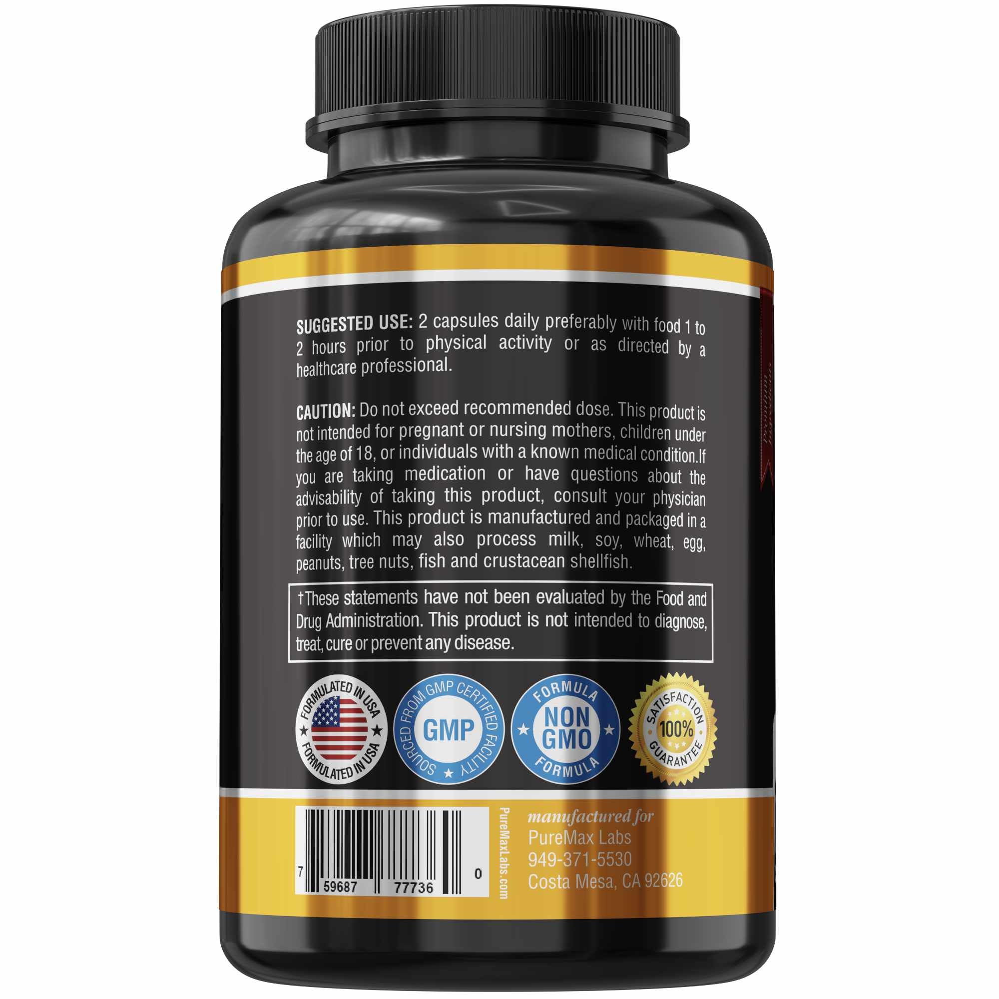 YUMMYVITE frasco junto a monedas y regla, visualizando 120 cápsulas