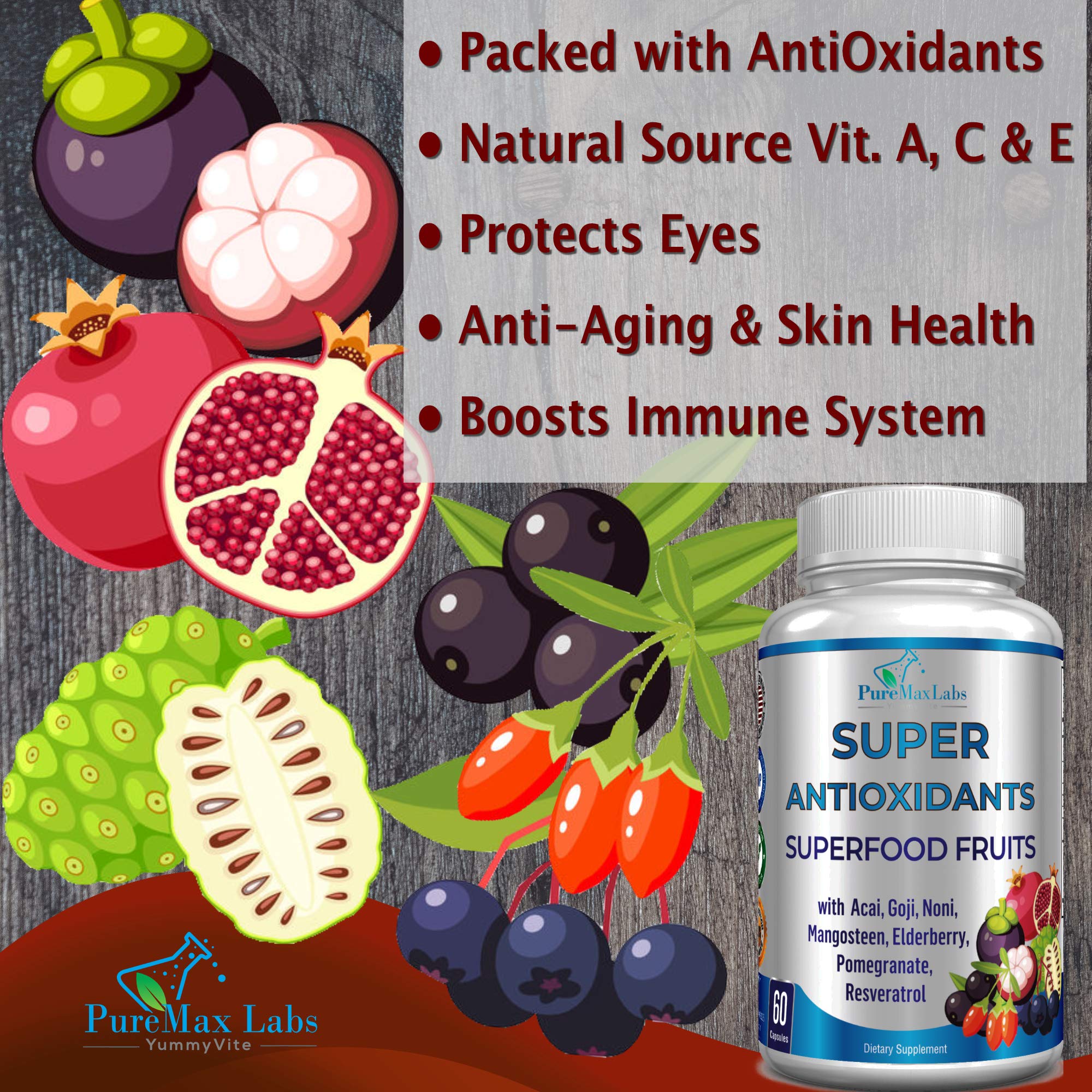 YUMMYVITE etiqueta con lista de ingredientes clara y fiable