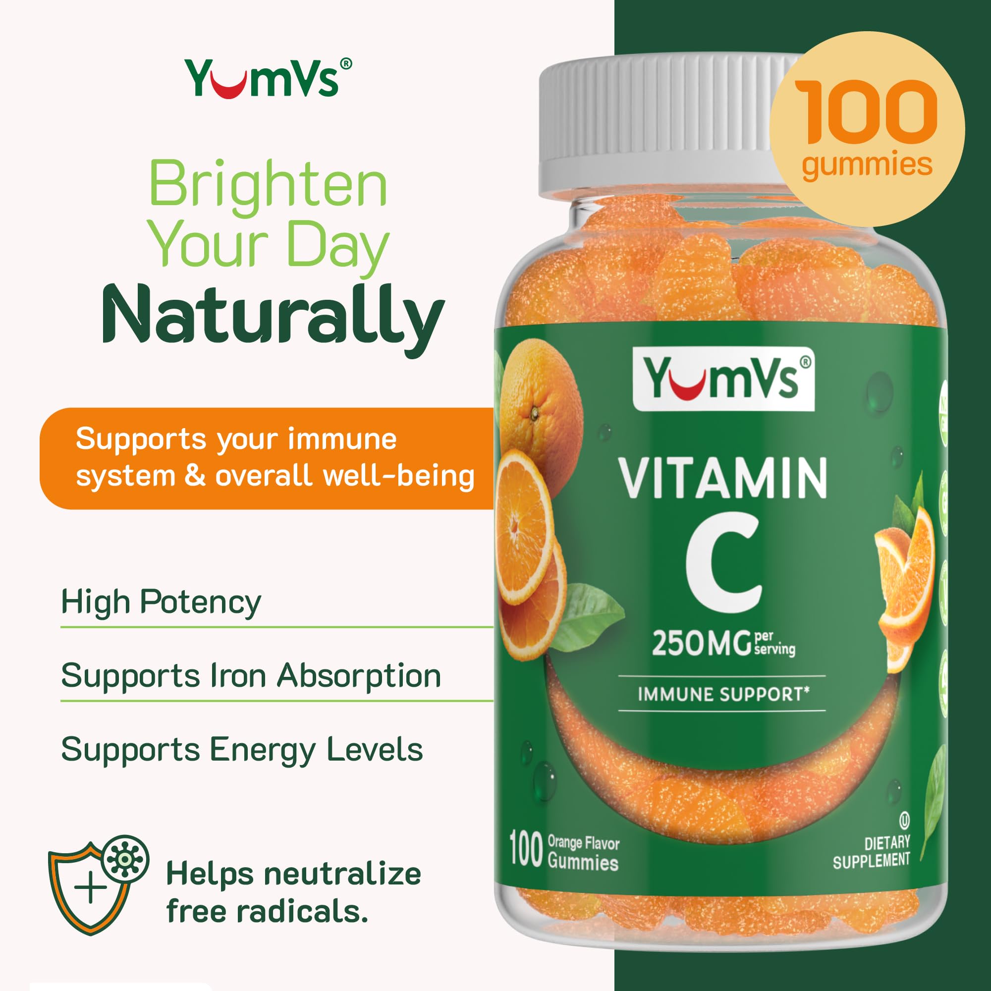 YUM-V'S gomitas en mano listas para tomar y conveniencia diaria
