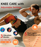 YUQBLITTY masajeador colocado en rodilla en uso, favorece movimiento cómodo