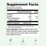 Yuve etiqueta certificaciones GMP NSF y descriptores vegano sin gluten