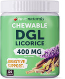 Yuve frasco frontal de DGL 4000 mg mostrando etiqueta y beneficios
