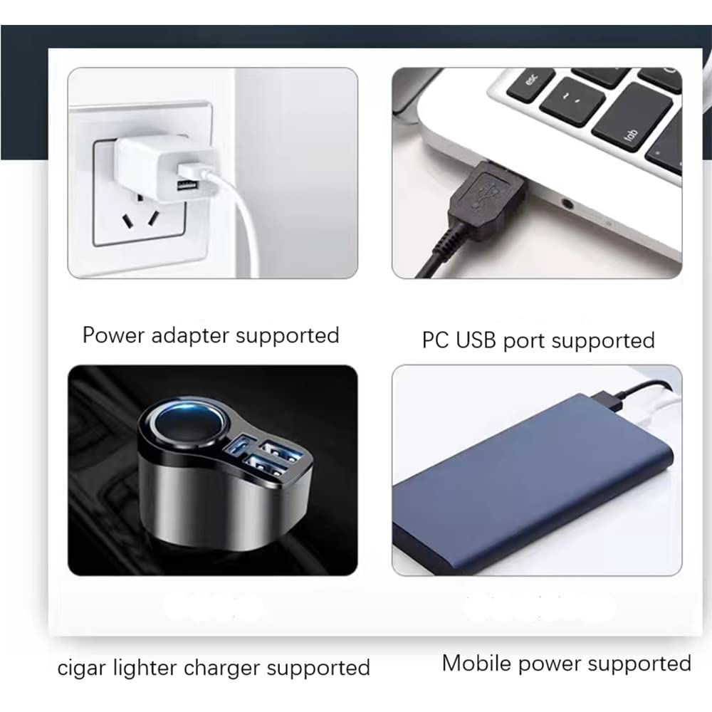 YZYOE paquete con cable USB‑C y accesorios para carga segura