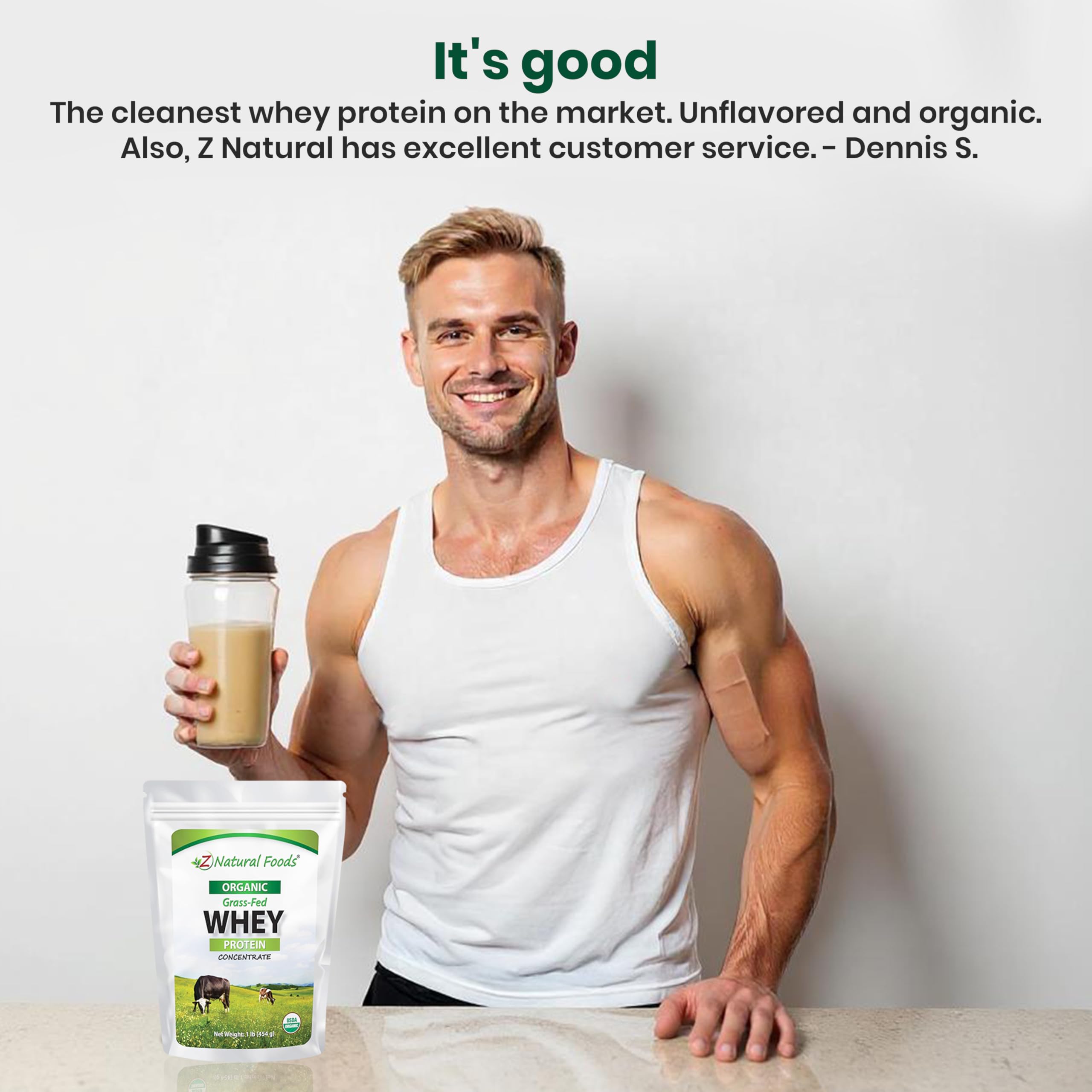 Z Natural Foods comparación de tamaño 1 lb, envase manejable y portátil