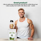 Z Natural Foods envase junto a mano para escala de tamaño y conveniencia
