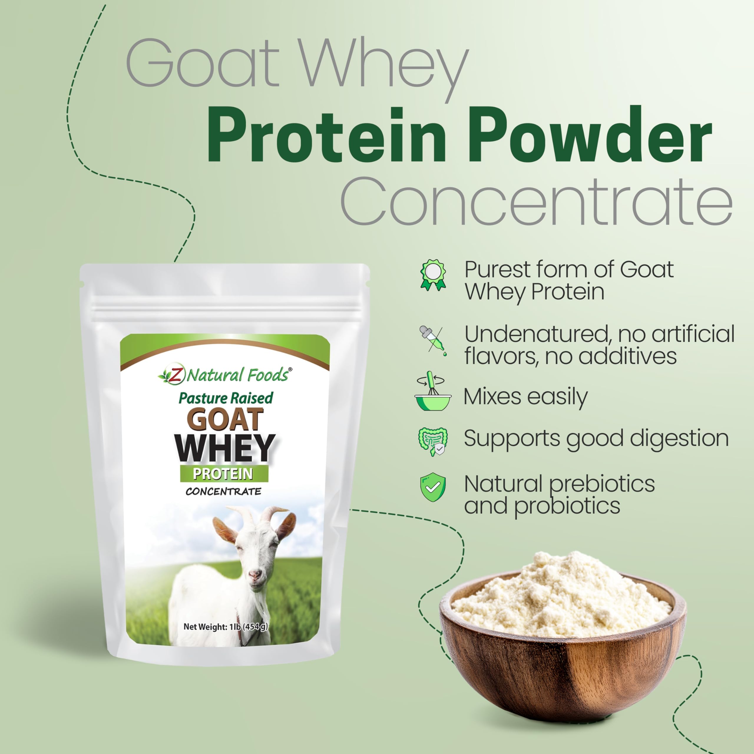Z Natural Foods cuchara con polvo, dosificación precisa y práctica