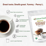 Z Natural Foods café iced en vaso refrescante sabor dark roast persistente
