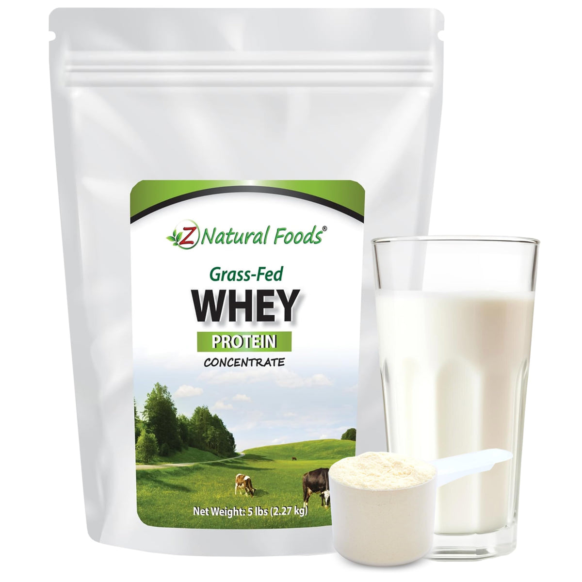 Z Natural Foods envase frontal de 5 lb, muestra pureza y cantidad