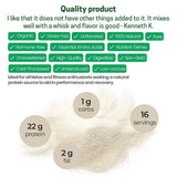 Z Natural Foods etiqueta nutricional detalle, transparencia de ingredientes