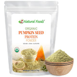 Z Natural Foods envase frontal mostrando etiqueta orgánica y beneficios