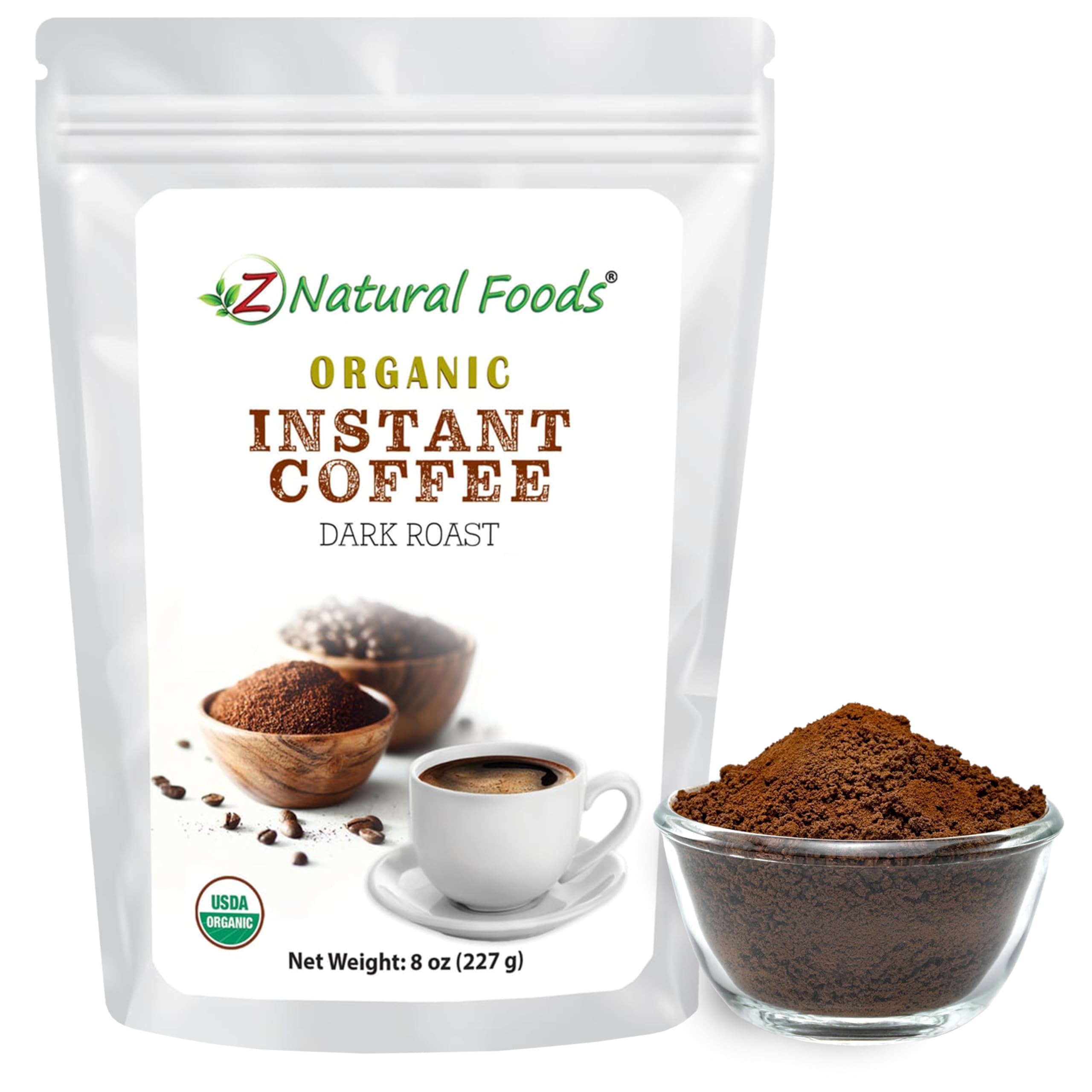 Z Natural Foods paquete frontal resellable conserva frescura y practicidad