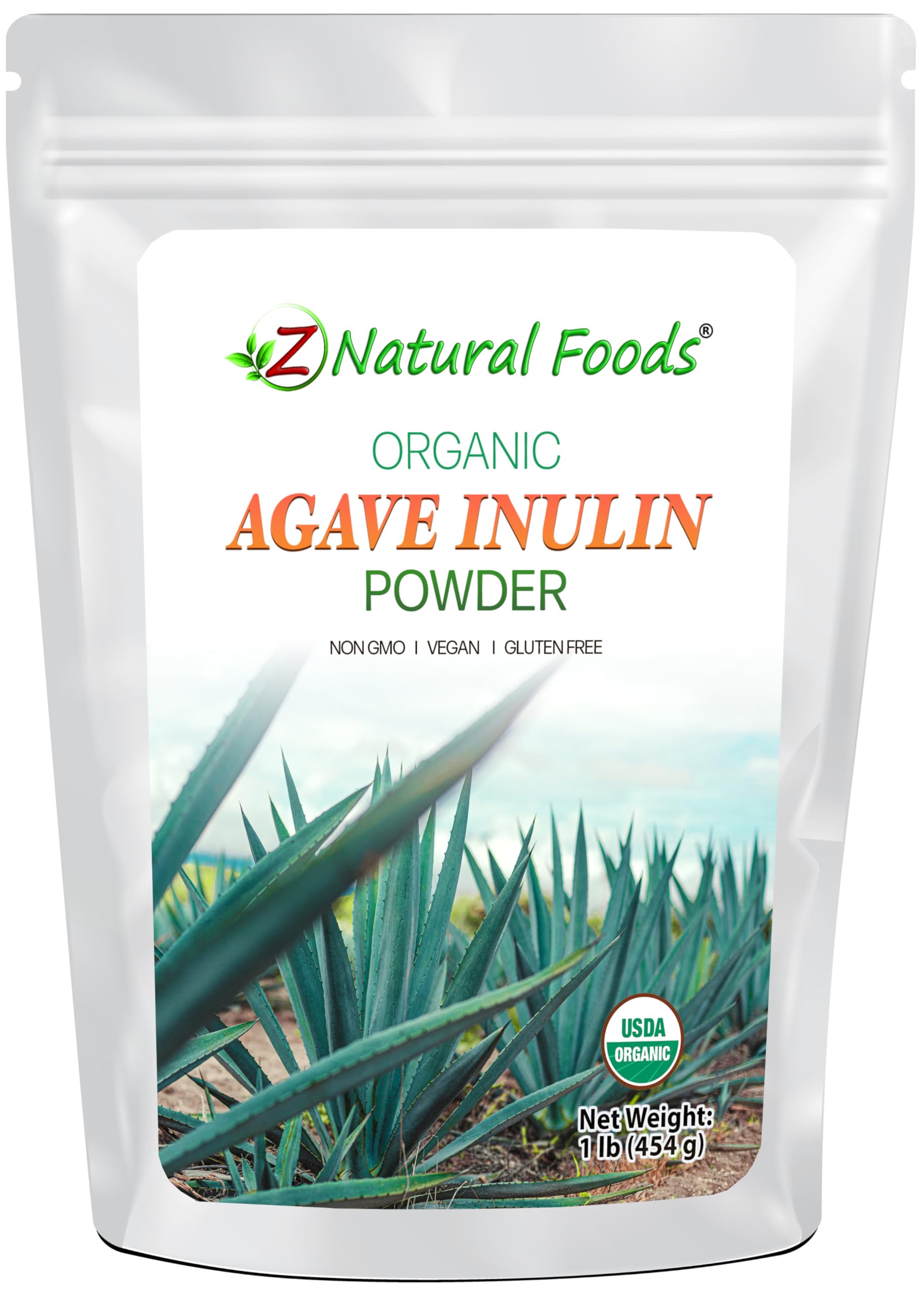 Z Natural Foods frente del empaque mostrando etiqueta clara y beneficios