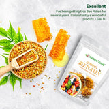 Z Natural Foods polen sobre ensalada en entorno natural, realza platos fríos