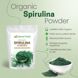 Z Natural Foods cucharada con spirulina listA para añadir a recetas