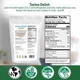 Z Natural Foods textura del polvo en primer plano, fácil de mezclar
