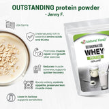 Z Natural Foods batido sin sabor en vaso listo para consumo tras entrenamiento