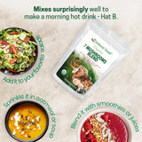 Z Natural Foods polvo integrado en sopa cremosa, enriquece recetas