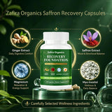 zafira organics cápsulas en primer plano detalle de textura y facilidad de ingestión