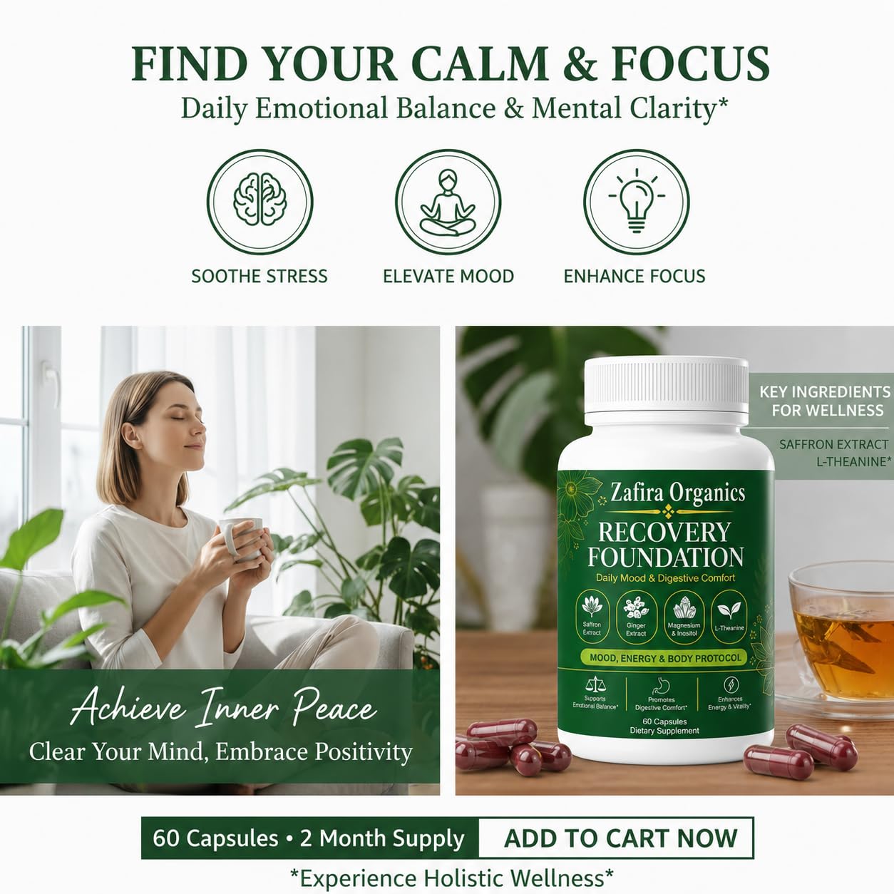 Zafira Organics hebras de azafrán destacando origen botánico y pureza