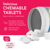Etiqueta Zahler ChildCalm con sellos kosher y non-GMO visibles