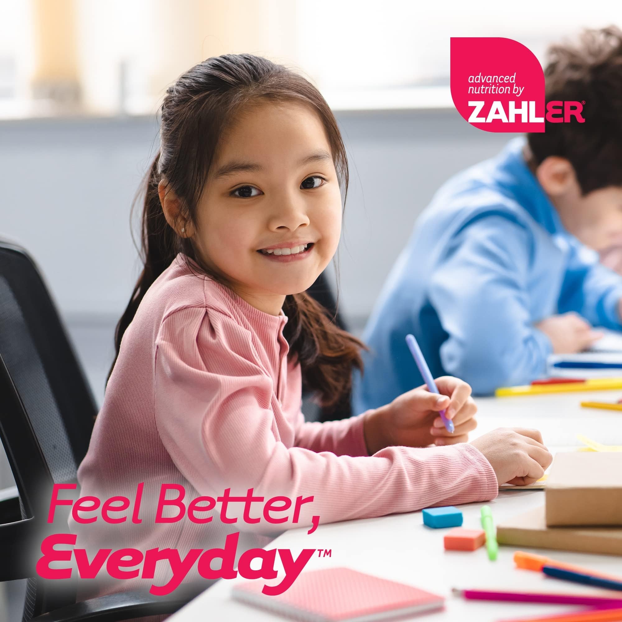 Comparación de tamaño Zahler Junior Multi junto a regla para dosificación
