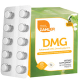 Zahler frasco delantero con tabletas masticables, presentación clara y confianza