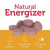 Zahler Energizer pastilla en mano, portable y práctica para llevar y consumir