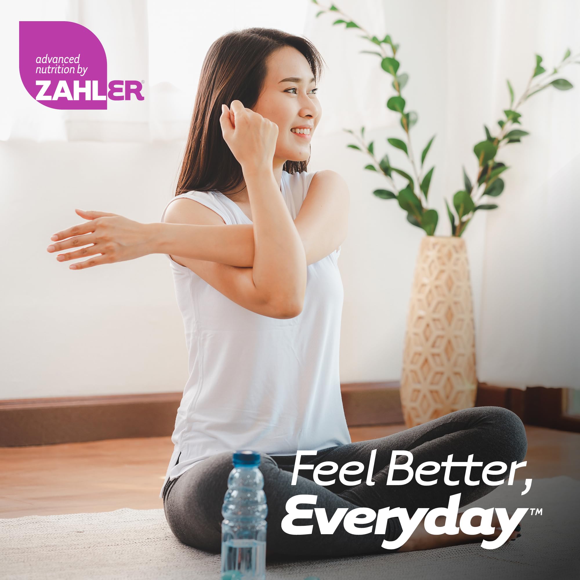 Zahler producto en ambiente femenino que sugiere bienestar