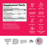 Zahler Kidophilus etiqueta nutricional y certificación kosher que aporta transparencia