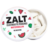 ZALT lata frontal con pouches mostrando conveniencia y portabilidad