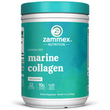 Zammex envase frontal del colágeno marino sin sabor, transparencia y confianza