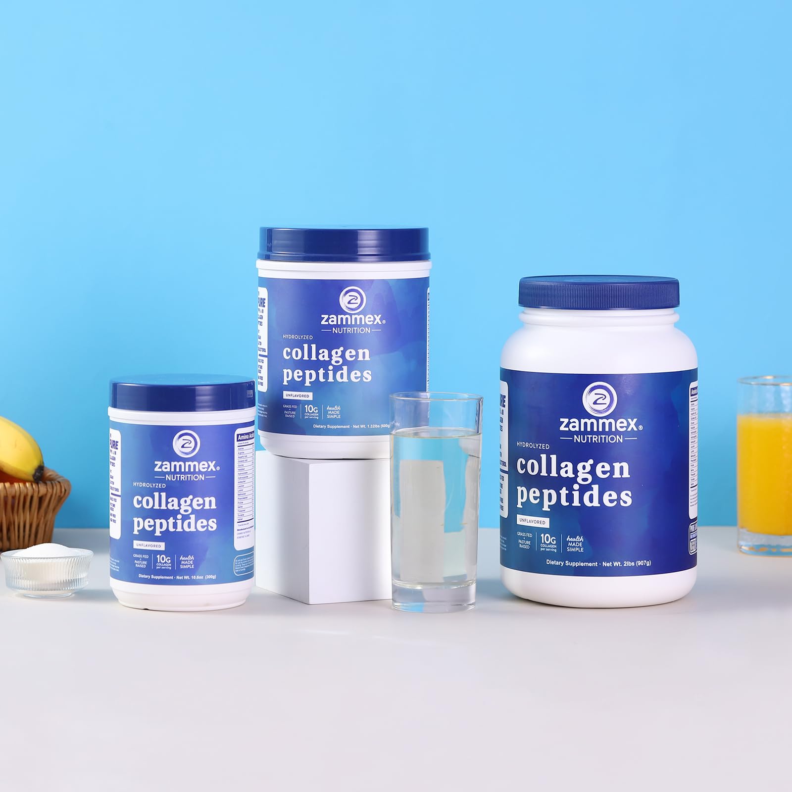 Zammex etiqueta nutricional en primer plano, transparencia de calidad