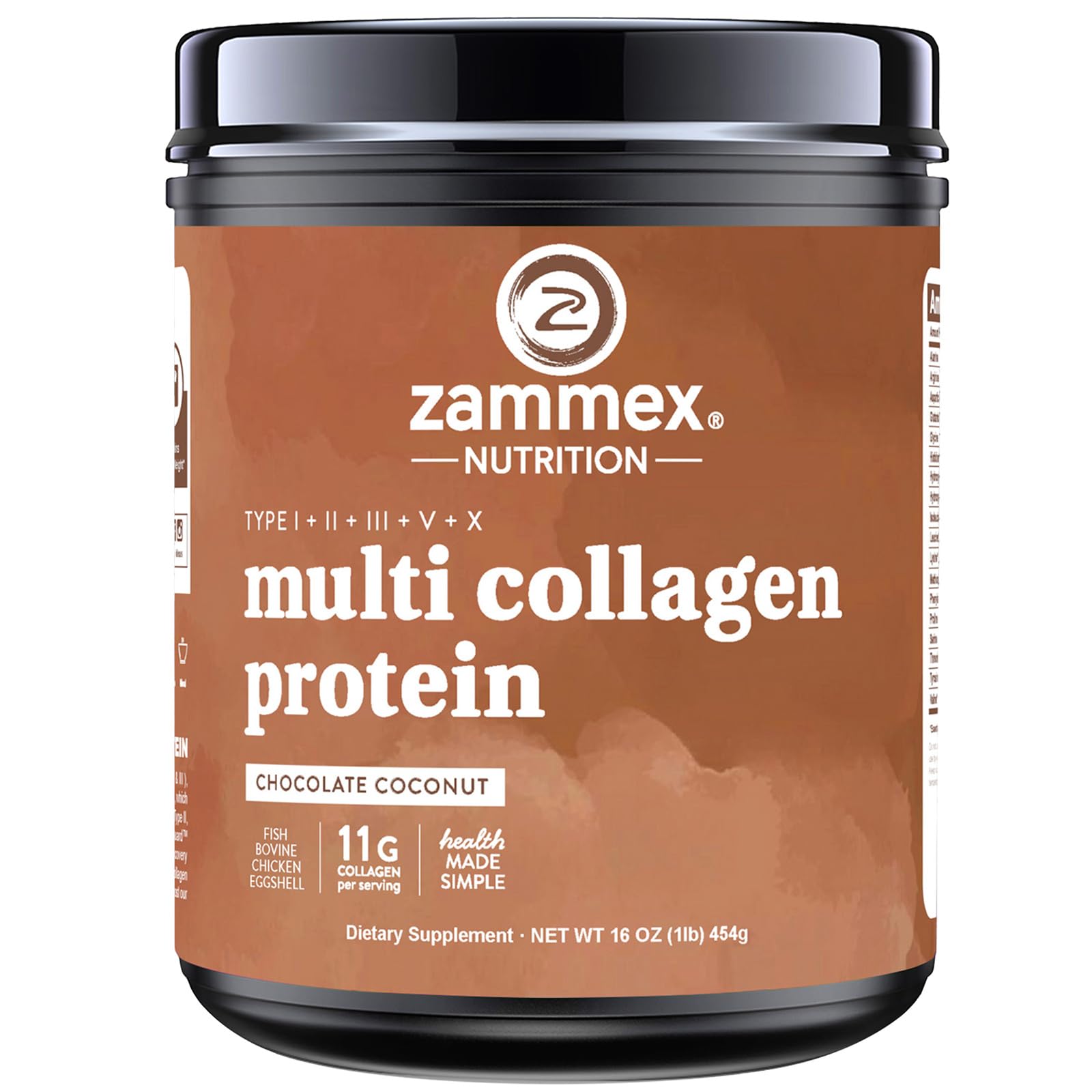 Zammex frente del envase mostrando la marca y beneficio de soporte estructural